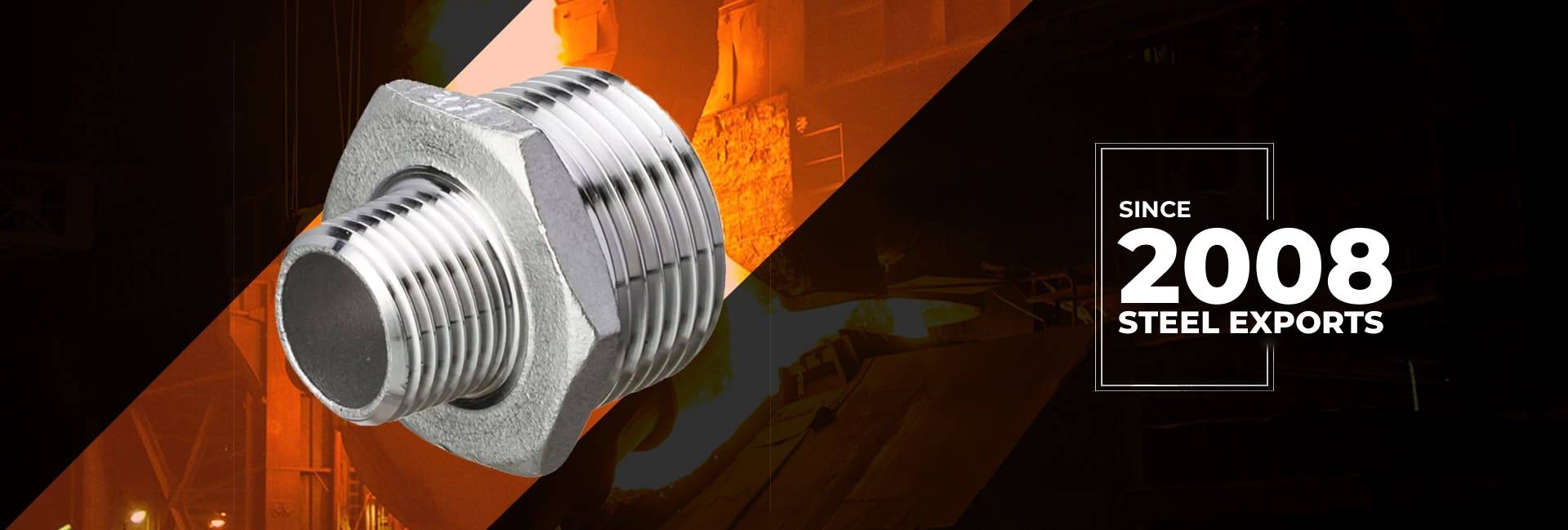 ANSI B16.11 Forged Threaded Hex Nipple