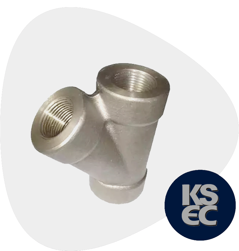 High Nickel Alloy Forged Threaded 45 Degree Lateral Tee