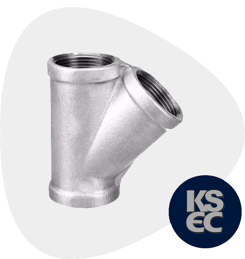 Stainless Steel Forged Threaded 45° Lateral Tee