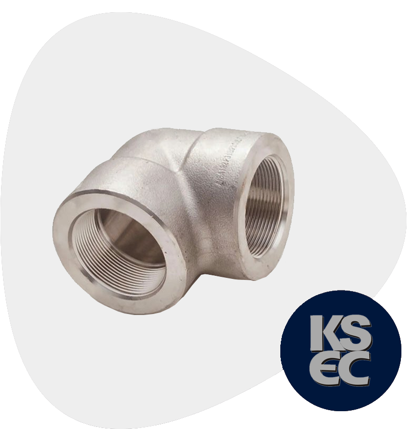 Stainless Steel Forged Threaded 90° Elbow